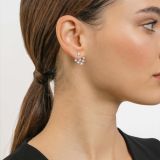 White gold earrings with diamonds