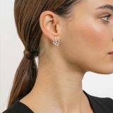 Pendientes de oro blanco con brazos de diamantes