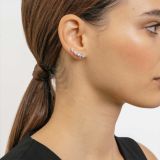 White gold earcuff with diamonds