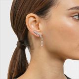 Earrings earcuff RABAT white gold with diamonds