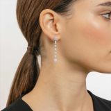 White gold earrings with diamonds