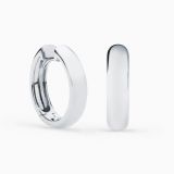 Pendientes de aro de oro blanco