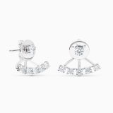 Pendientes de oro blanco con diamantes