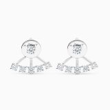 Pendientes de oro blanco con diamantes