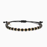 Bracelet with onyx and gold balls RABAT