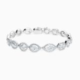 White gold bracelet with multi-shaped diamonds