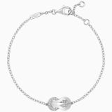 Fred Chance Infinie medium bracelet in white gold with diamonds