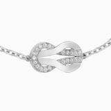 Fred Chance Infinie medium bracelet in white gold with diamonds