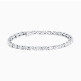 White gold and diamonds riviere bracelet