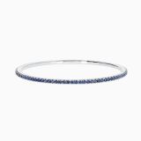 White gold riviere bracelet with brilliant-cut sapphires