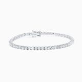 Pulsera rivière de oro blanco con diamantes