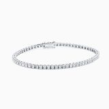 White gold bracelet riviere with diamonds