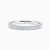 White gold wedding band with diamonds RABAT Poetic