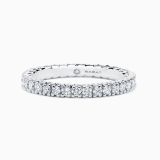 Anillo alianza de compromiso de oro blanco con diamantes