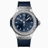 Hublot Big Bang Steel Blue Diamonds