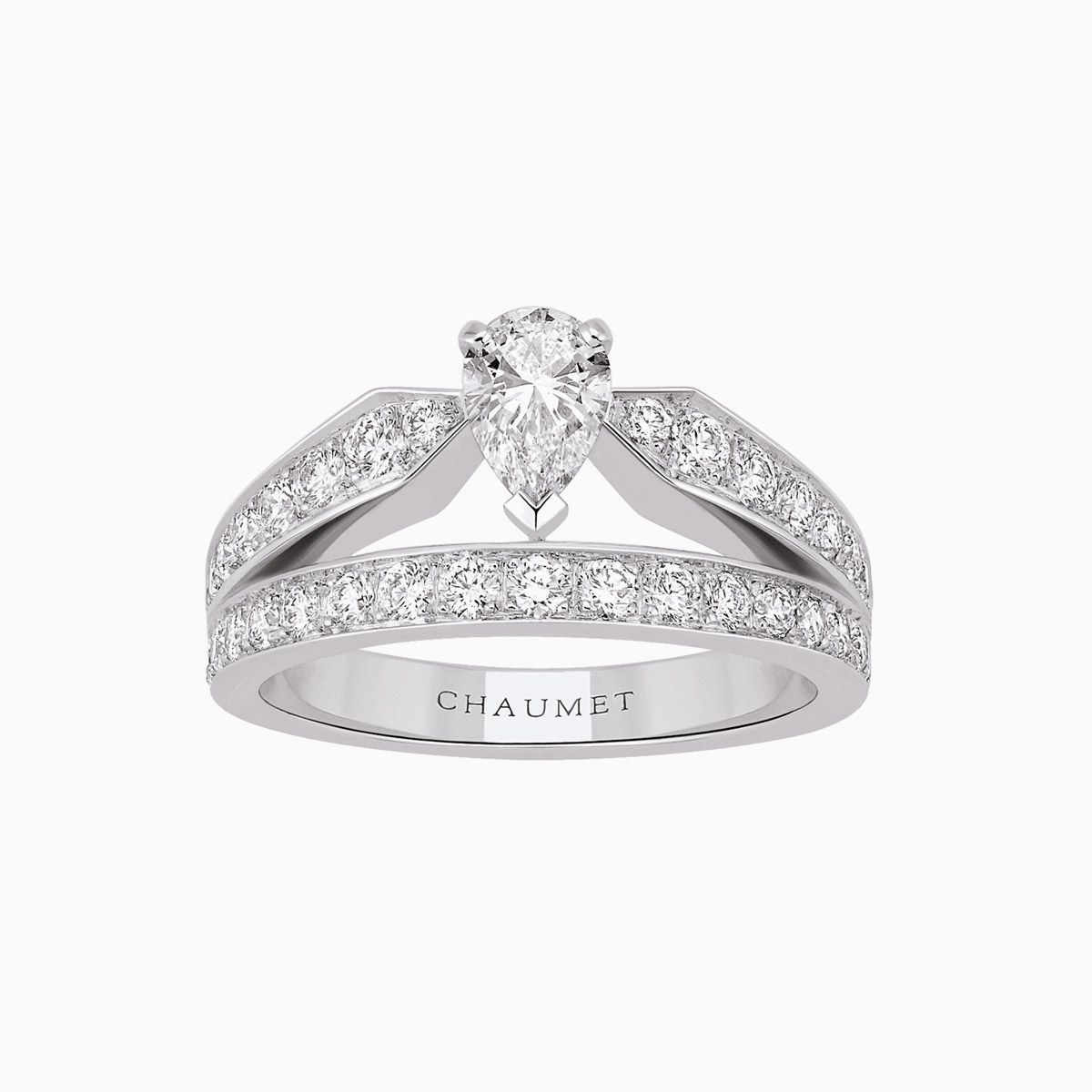 Anillo Chaumet Joséphine Aube Printanière de oro blanco 