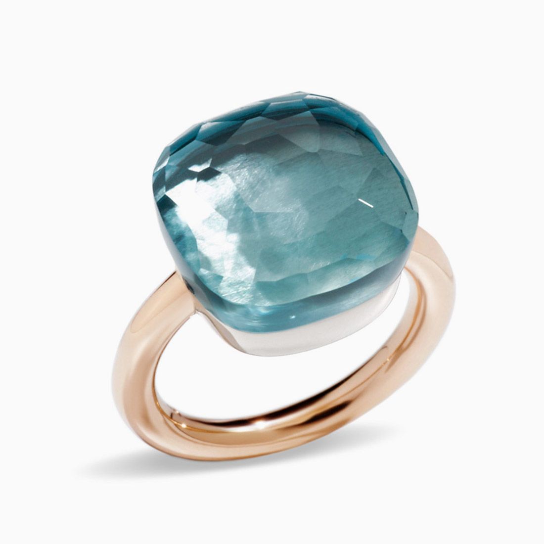 Anillo Pomellato Nudo assoluto con topacio azul