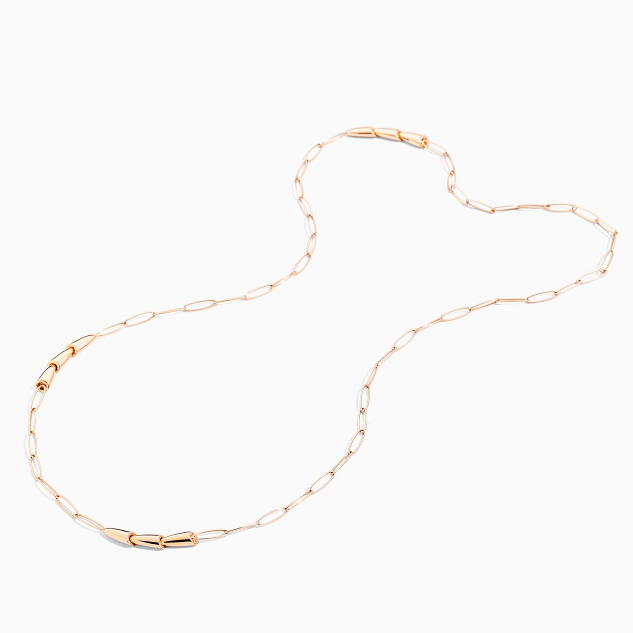 Vhernier calla rose gold chain