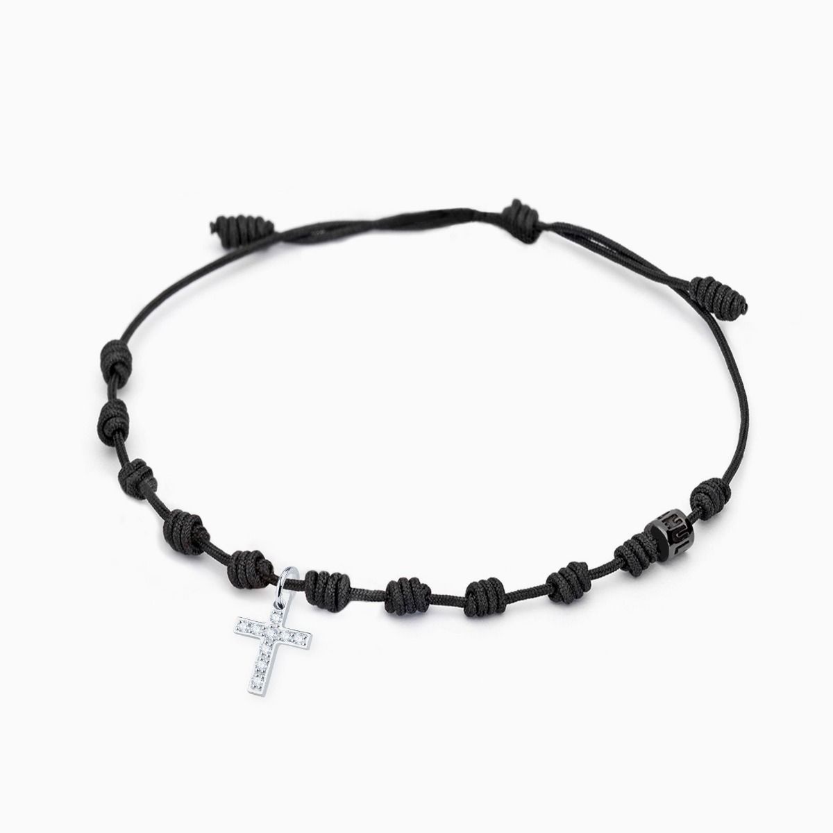 Cross diamonds charm bracelet 