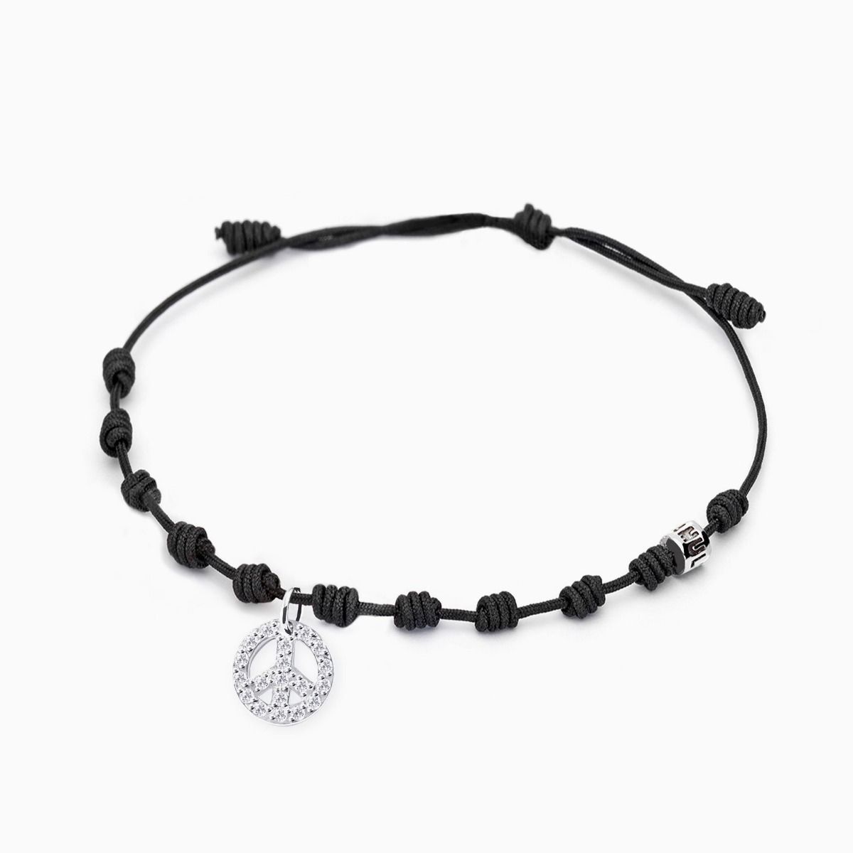 Peace diamonds charm bracelet 