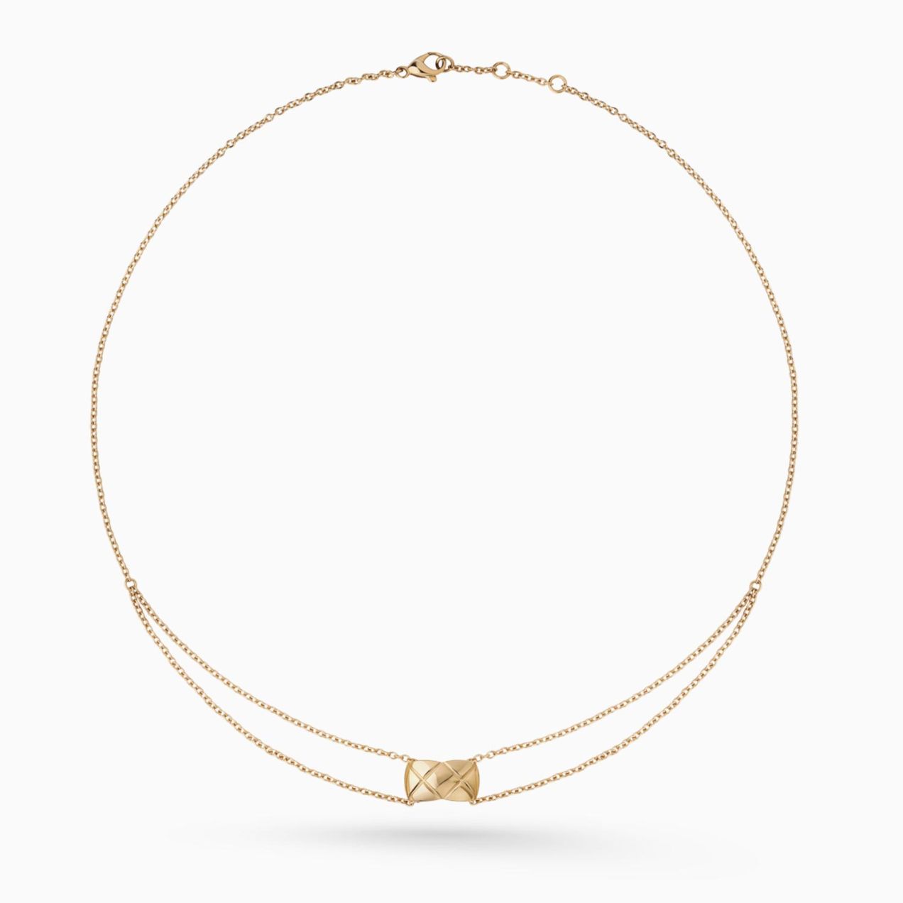 Collar CHANEL Coco Crush de oro beige