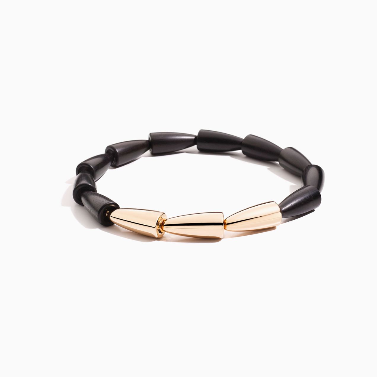 Vhernier calla rose gold ebony necklace