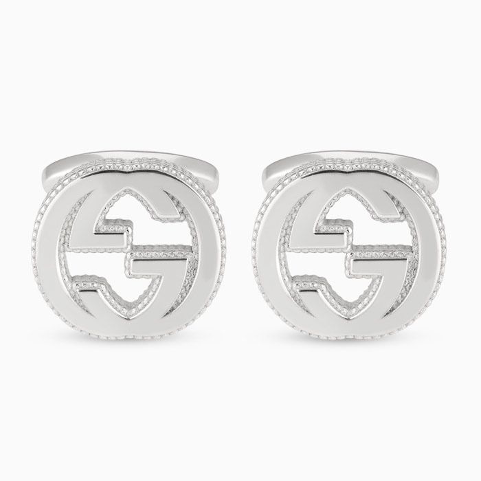 Gucci cufflinks in sterling silver