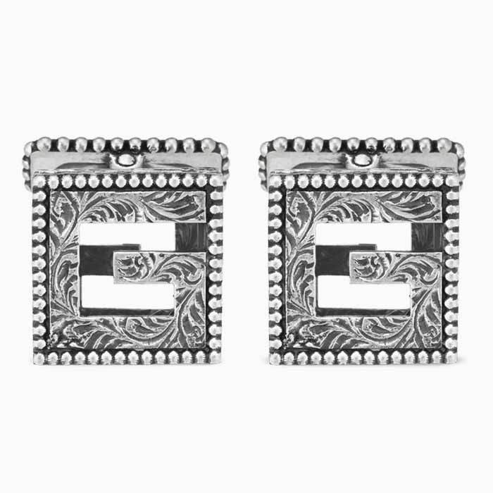 Gucci cufflinks in sterling silver