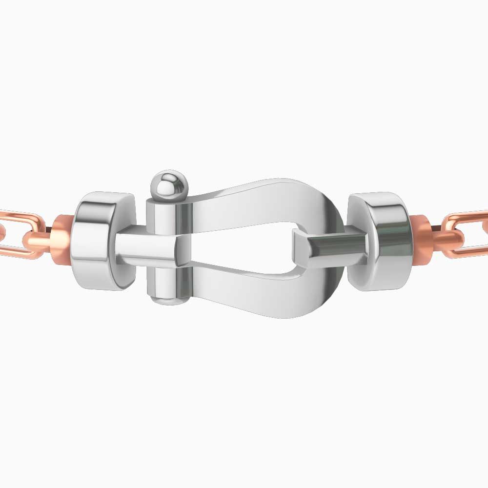 Fred Force 10 medium buckle in white gold