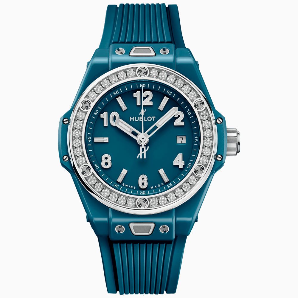Hublot Big Bang One Click Petrol Blue Ceramic Diamonds