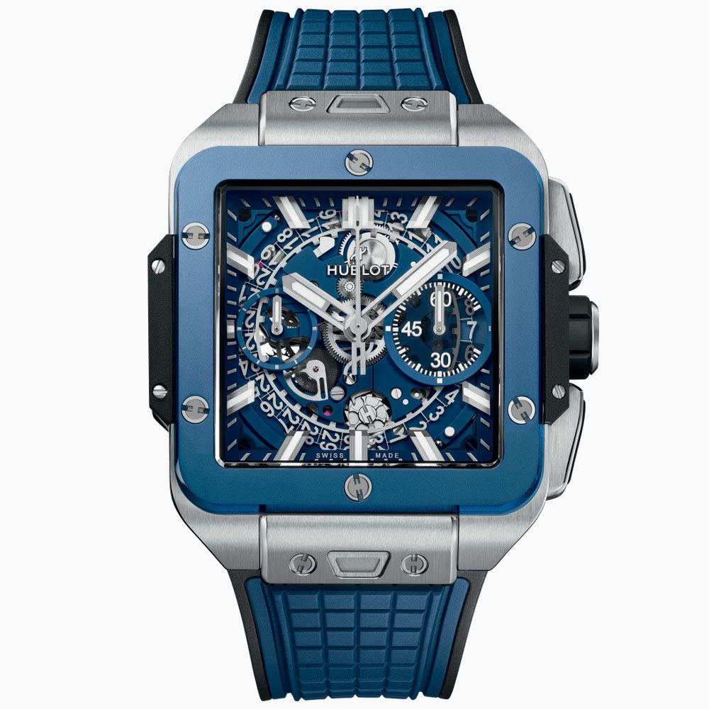 Hublot Square Bang Unico Titanium Blue Ceramic