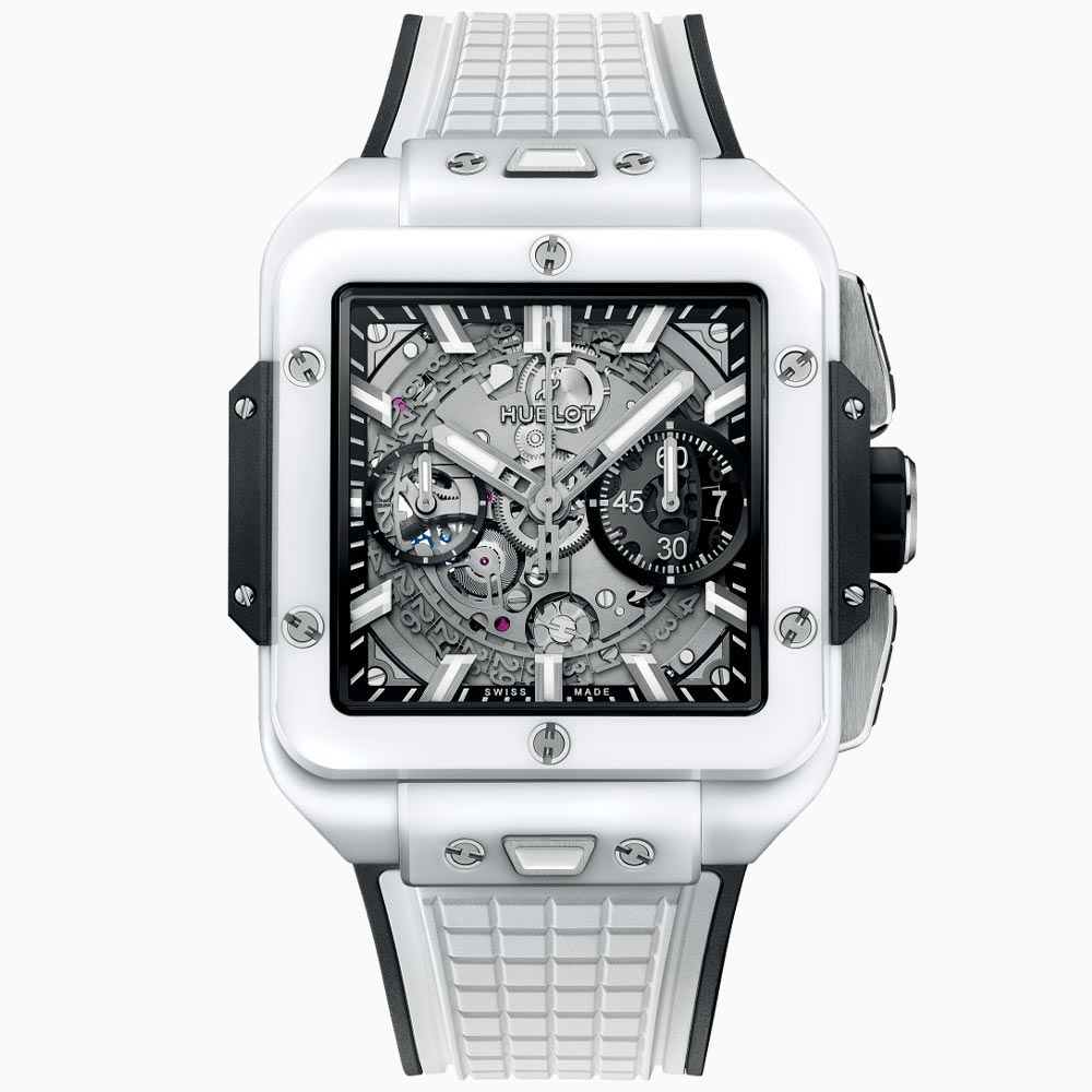 Hublot Square Bang Unico White Ceramic 