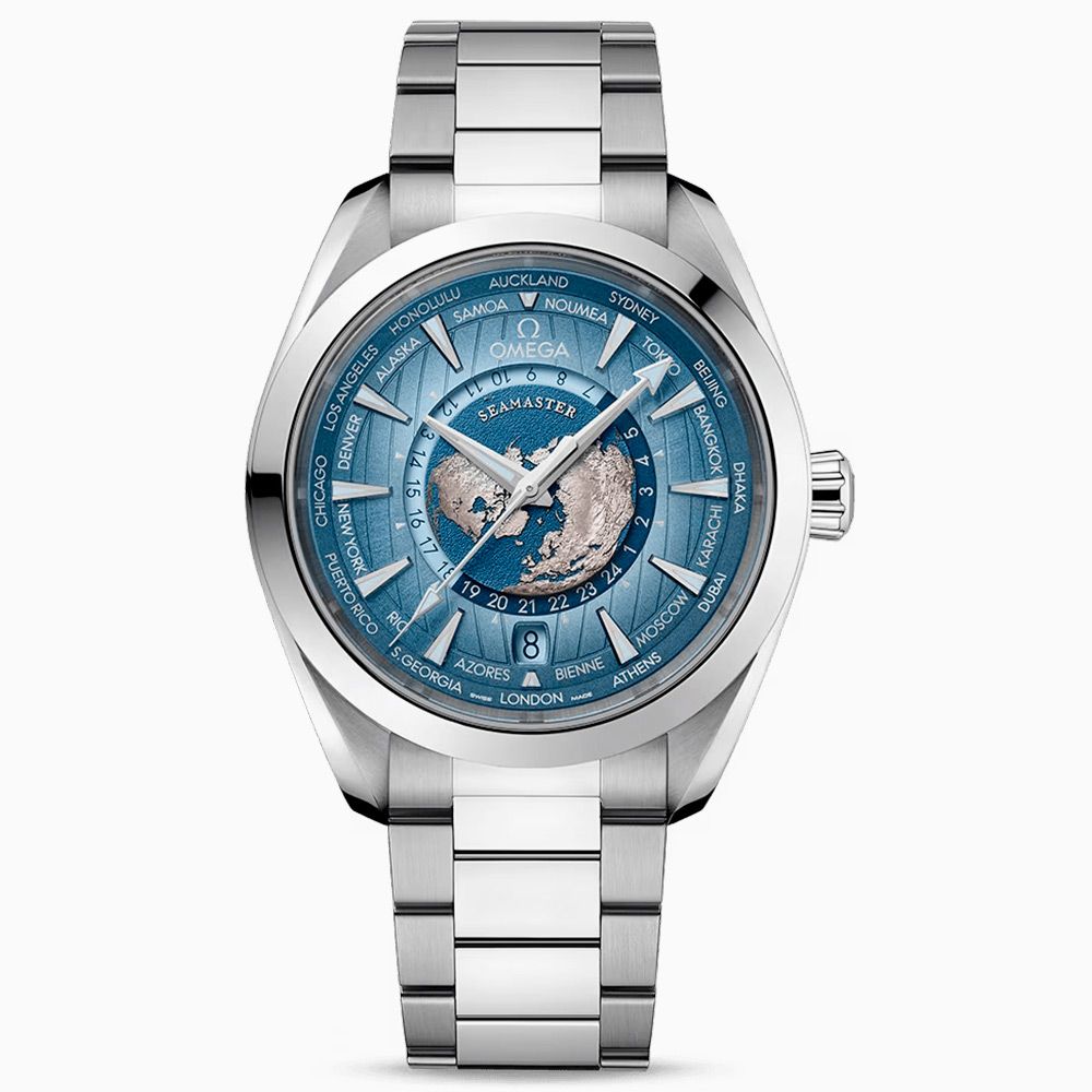 Omega Seamaster Aqua Terra 150m Co-Axial Master Chronometer GMT Worldtimer
