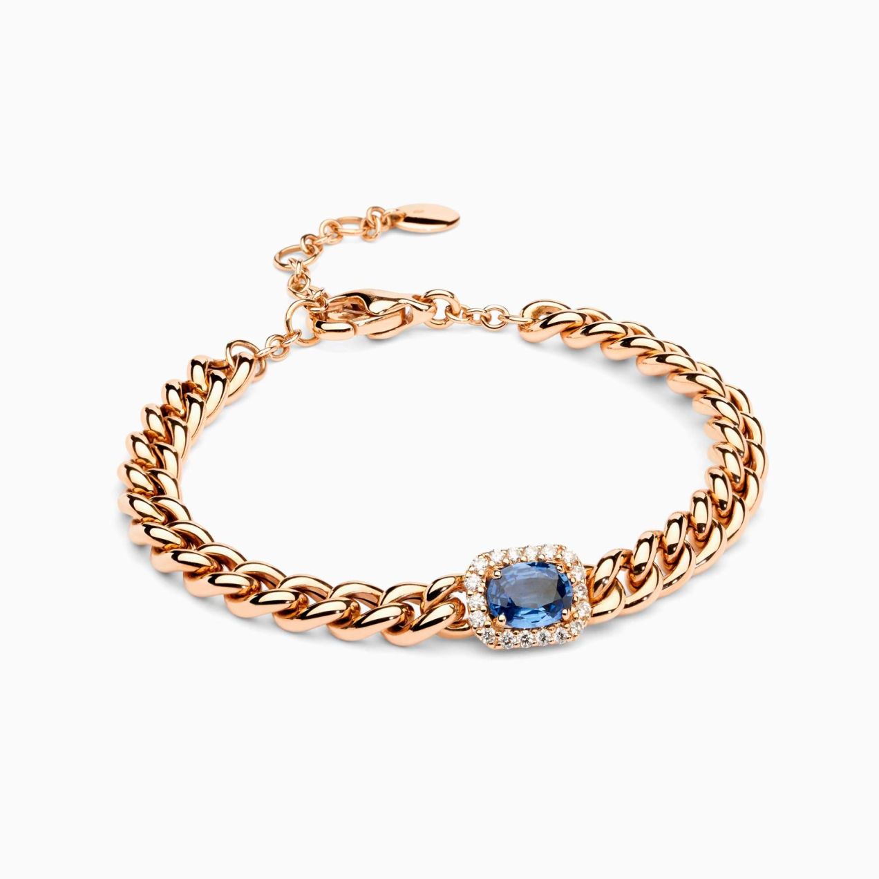 Yellow gold link bracelet