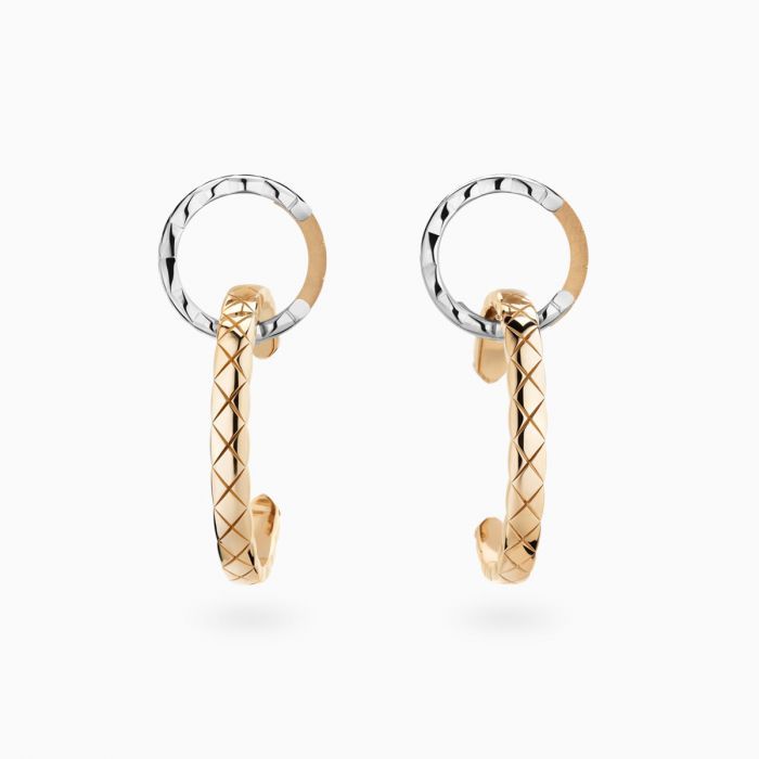 Chanel pendientes de aro Coco crush