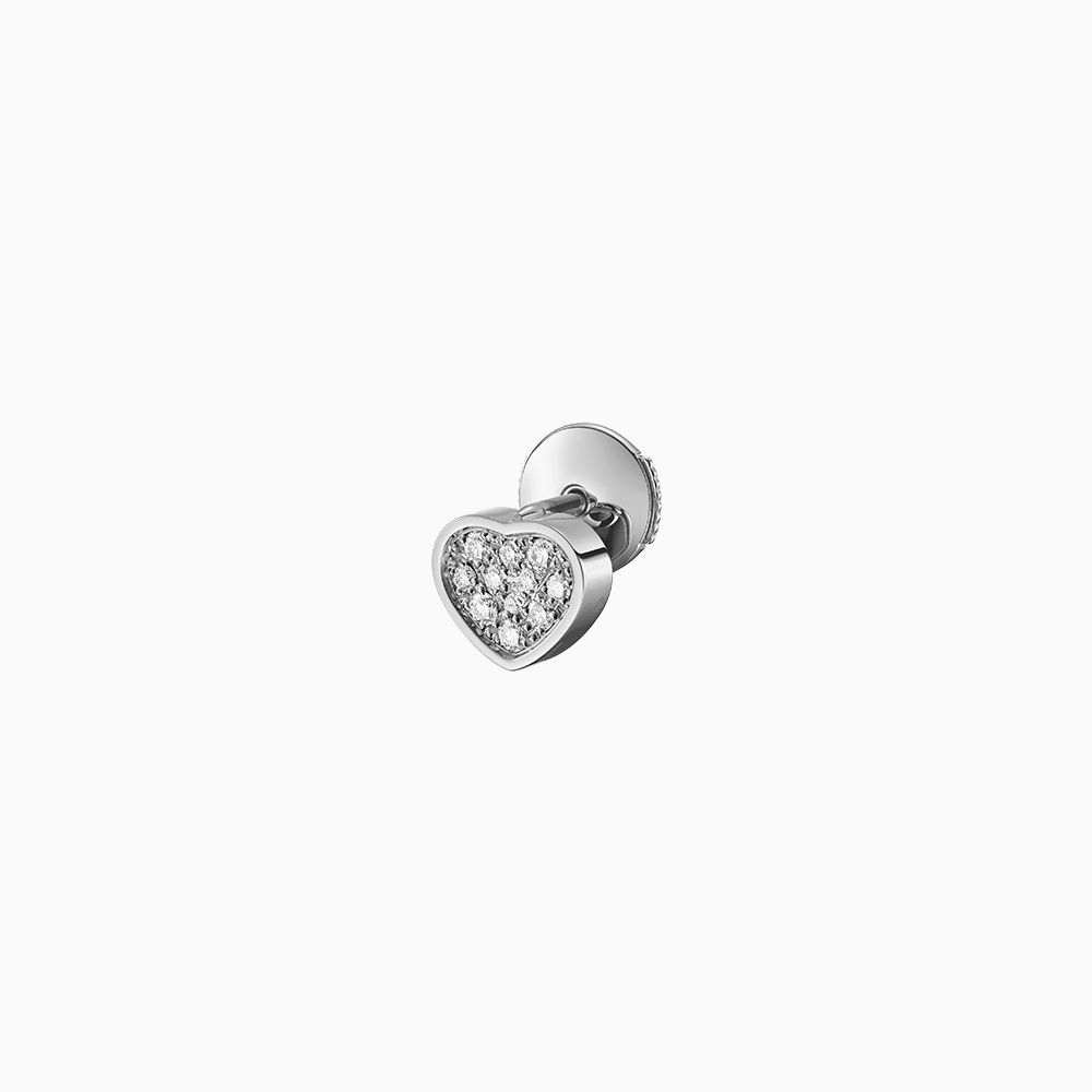 Chopard My Happy Hearts 1/2 Earring with white diamond