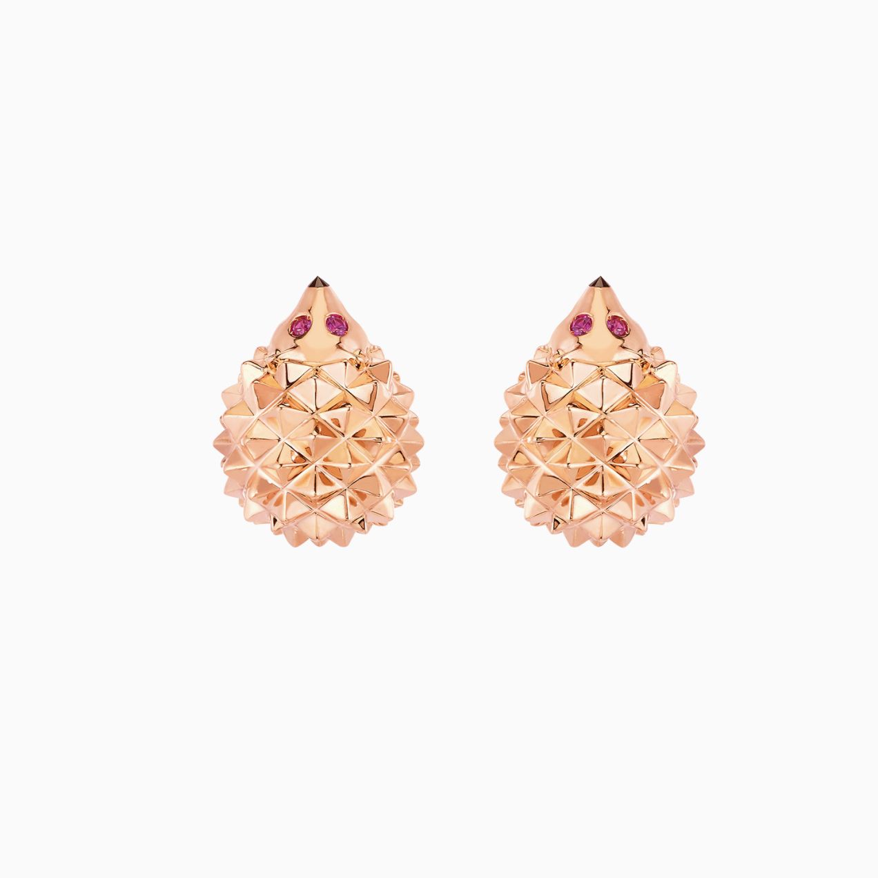 Ruby Hedgehog Boucheron Earrings 