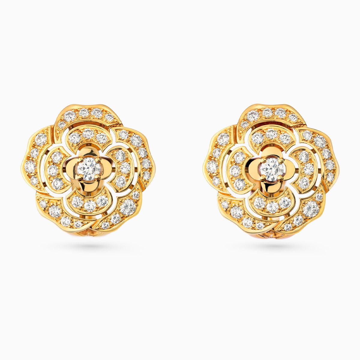 Pendientes Chanel Bouton de Camélia