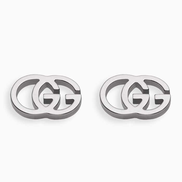 Pendientes Gucci GG de oro blanco