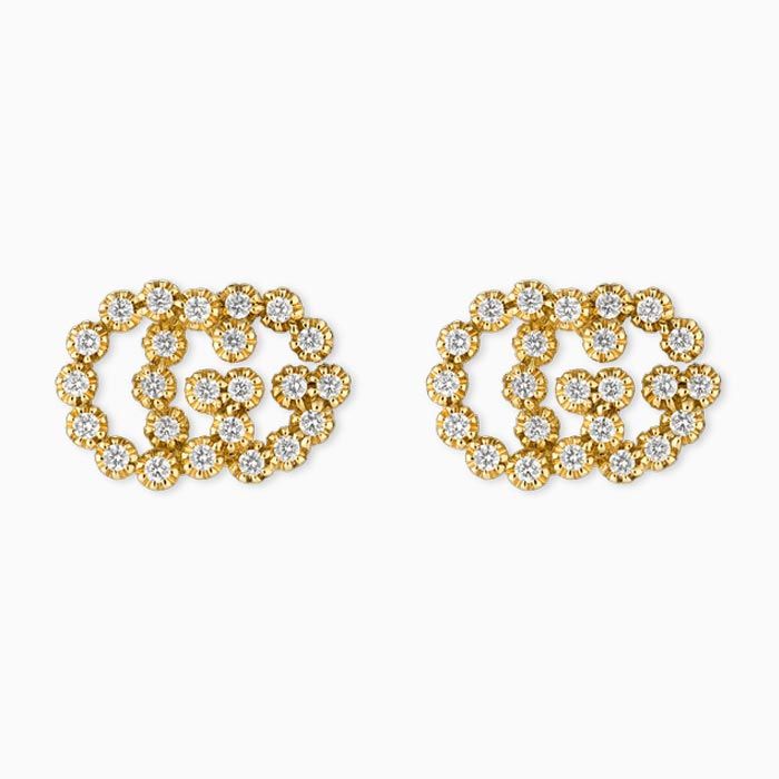 Gucci stud earrings gold hotsell