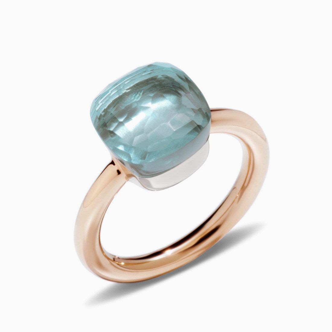 Anillo Pomellato Nudo classic con topacio azul