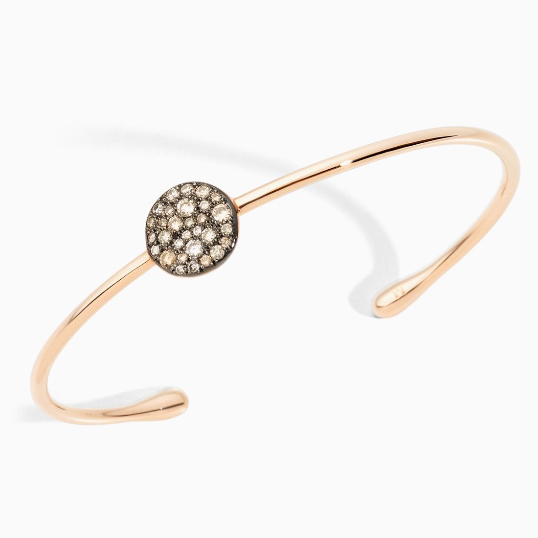 Pulsera Pomellato Ssabbia con diamantes marrones