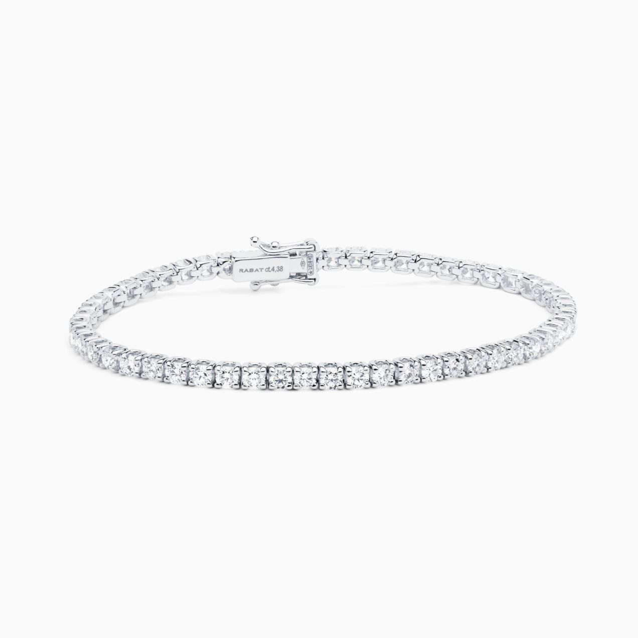 Riviere bracelet with diamonds