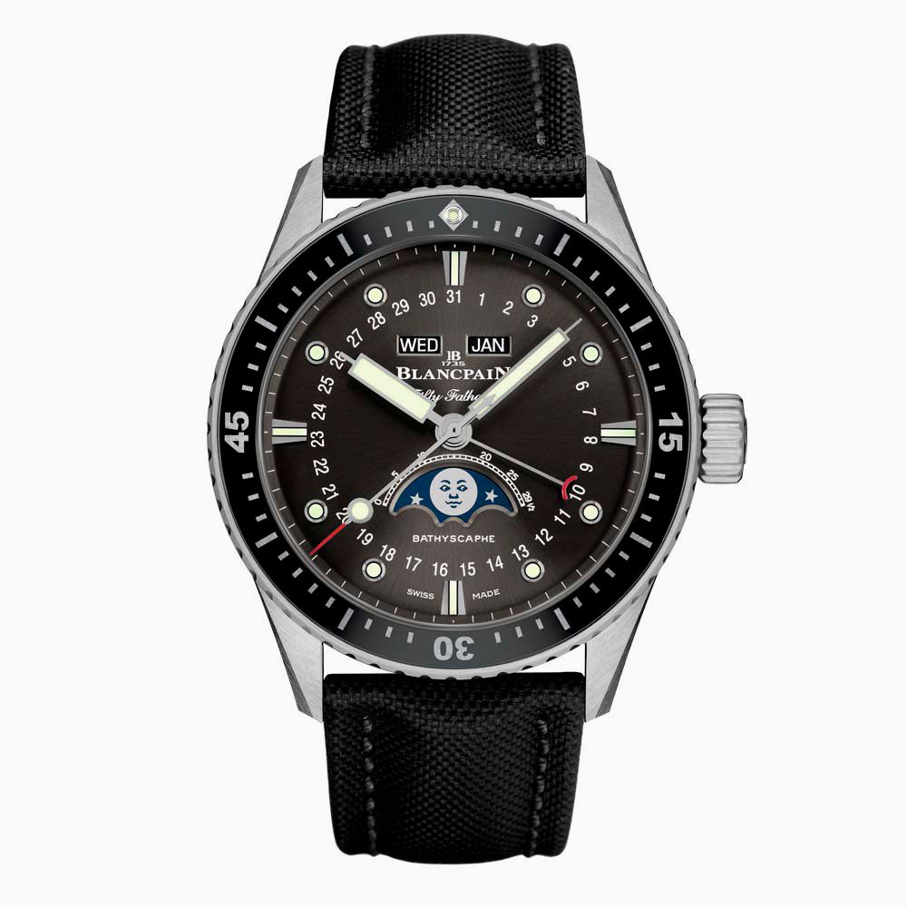 Blancpain Fifty Fathoms Bathyscaphe Quantième Complet Phase de Lune