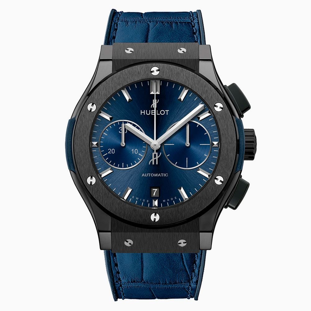 Hublot Classic Fusion Ceramic Blue Chronograph