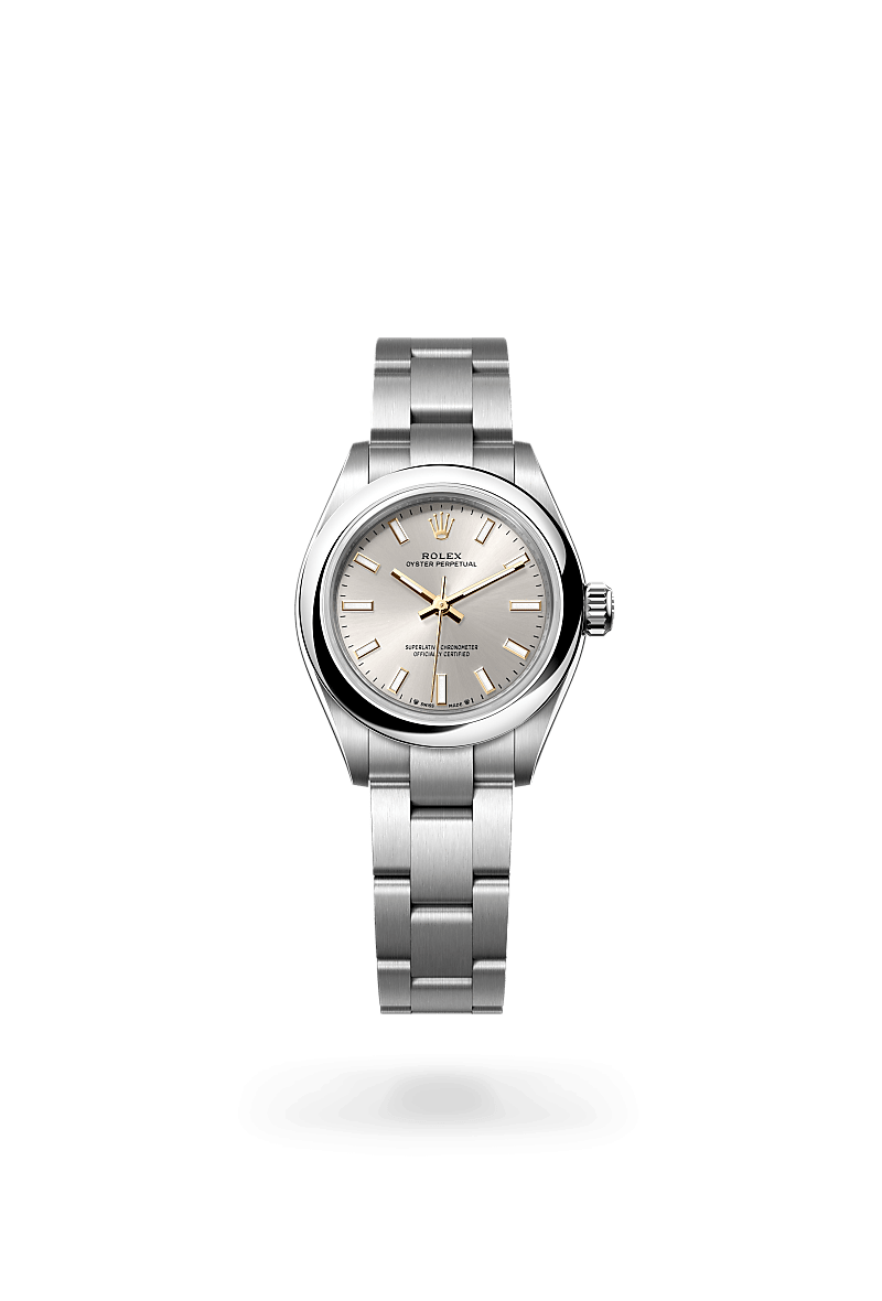 Rolex Oyster Perpetual 28 ref: M276200-0001 de acero oystersteel. Con esfera Plateada y brazalete Oyster con cierre desplegable oysterclasp con cómodo sistema de extensión easylink de 5 mm