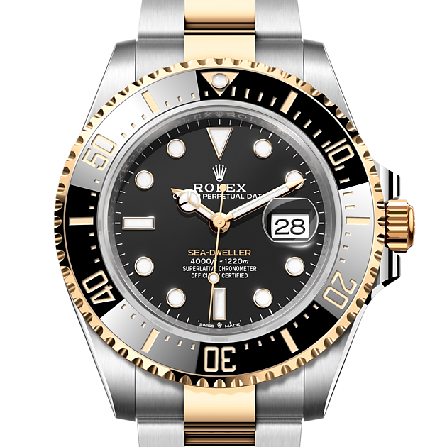 Rolex Sea-Dweller ref: M126603-0001 de rolesor amarillo —combinación de acero oystersteel y oro amarillo. Con esfera Negro intenso y brazalete Oyster con cierre de seguridad desplegable oysterlock con sistema de extensión rolex glidelock