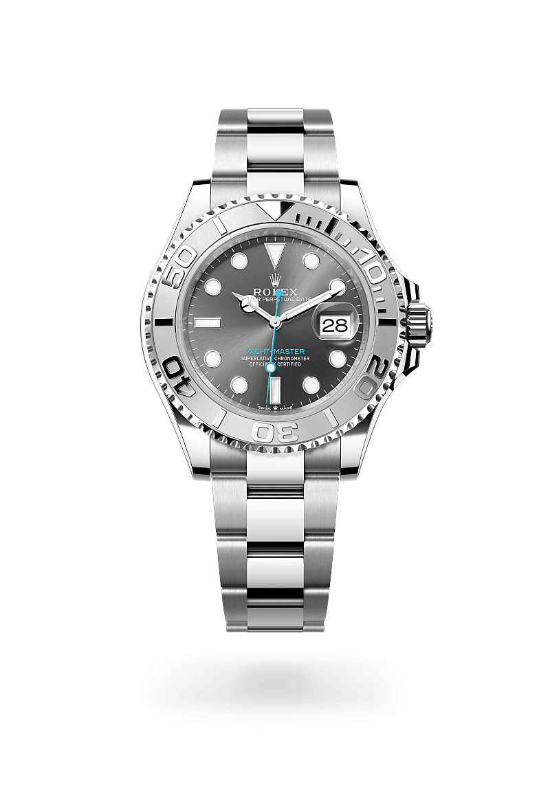 Rolex Yacht-Master 40 ref: M126622-0001 de rolesium —combinación de acero oystersteel y platino. Con esfera Pizarra y brazalete Oyster con cierre de seguridad desplegable oysterlock con cómodo sistema de extensión easylink de 5 mm