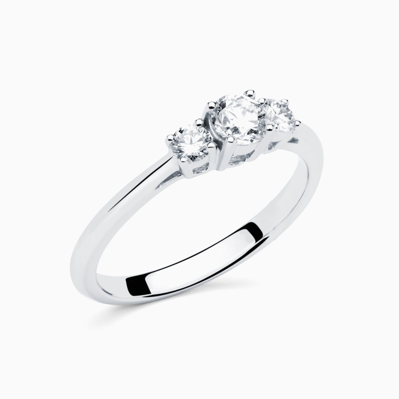 White gold engagement ring RABAT Poetic