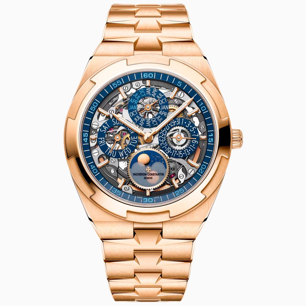 Vacheron Constantin Overseas calendario perpetuo ultra-plano esqueleto
